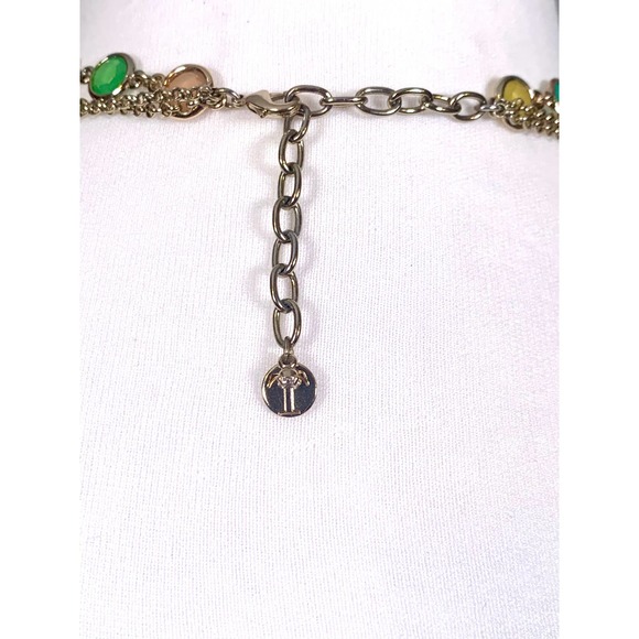 Talbots Gold Rafaelian Multistrand Multicolor Statement Necklace EUC - Picture 4 of 4